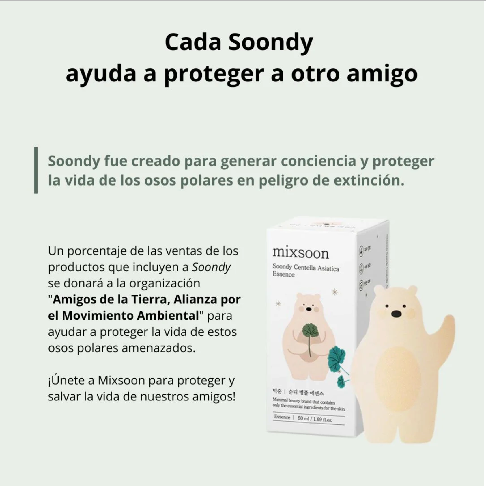 Mixsoon Esencia “Soondy Centella Asiatica Essence” 100ml
