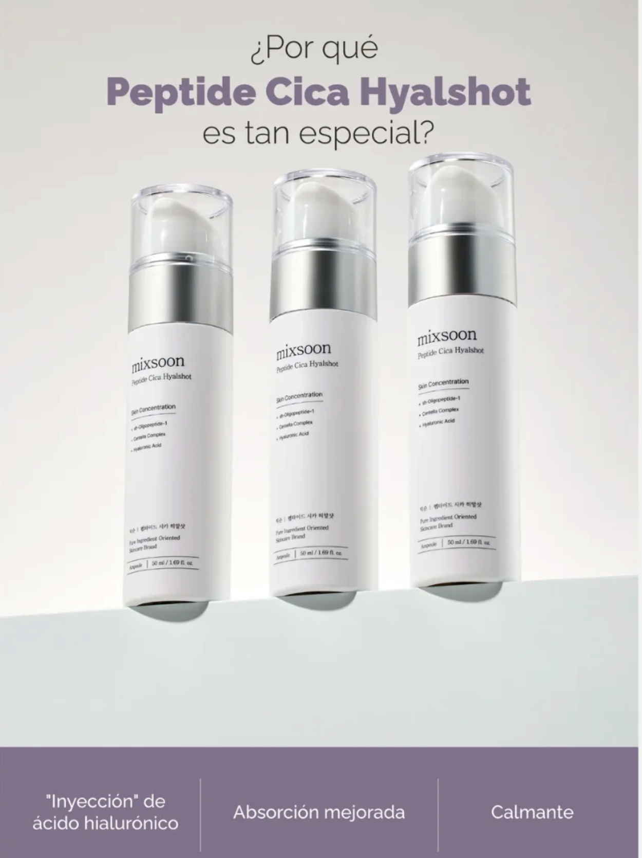 Mixsoon Serum “Peptide Cica Hyal shot” 50ml