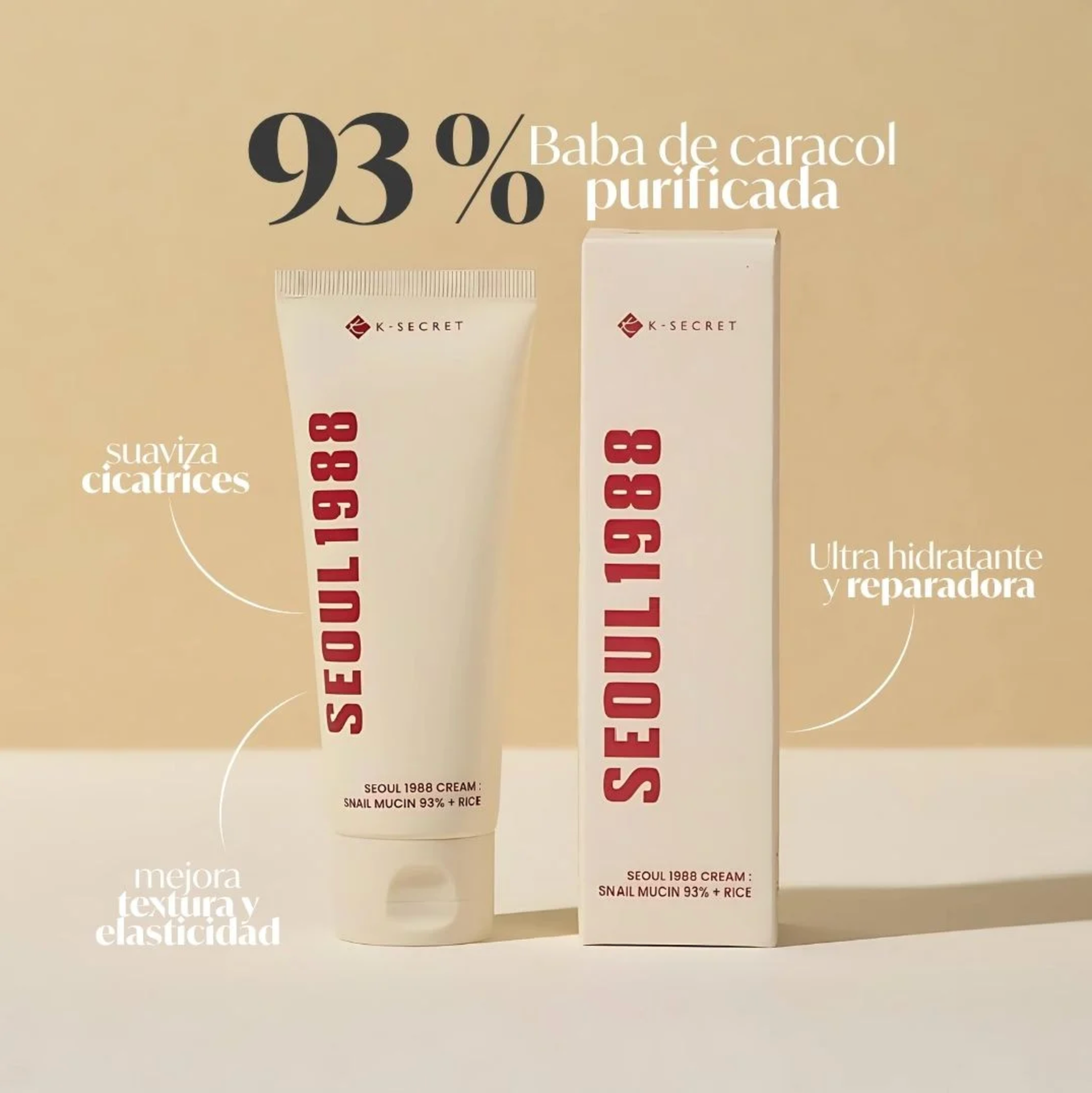 SEOUL 1988 Cream : Snail Mucin 93% + Rice