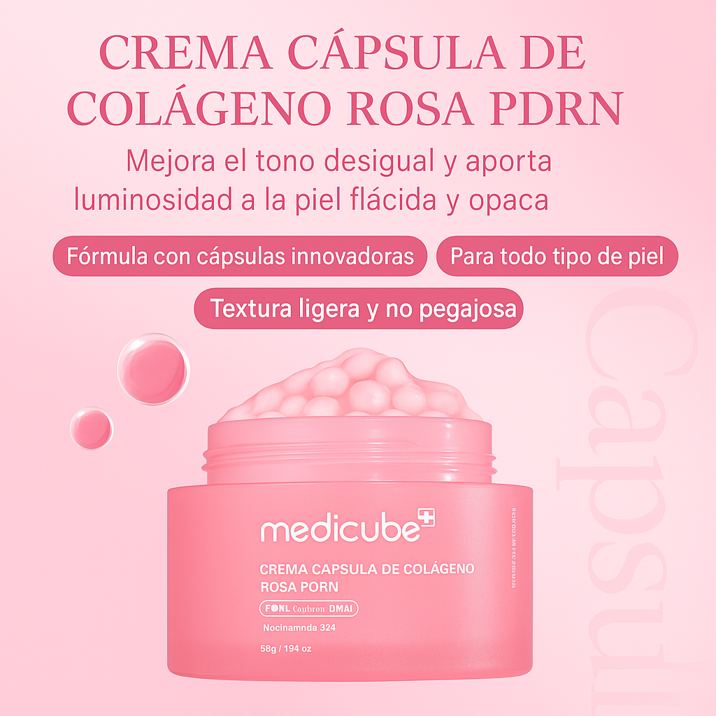 MEDICUBE PDRN Pink Collagen Capsule Cream -Crema Reafirmante 55g