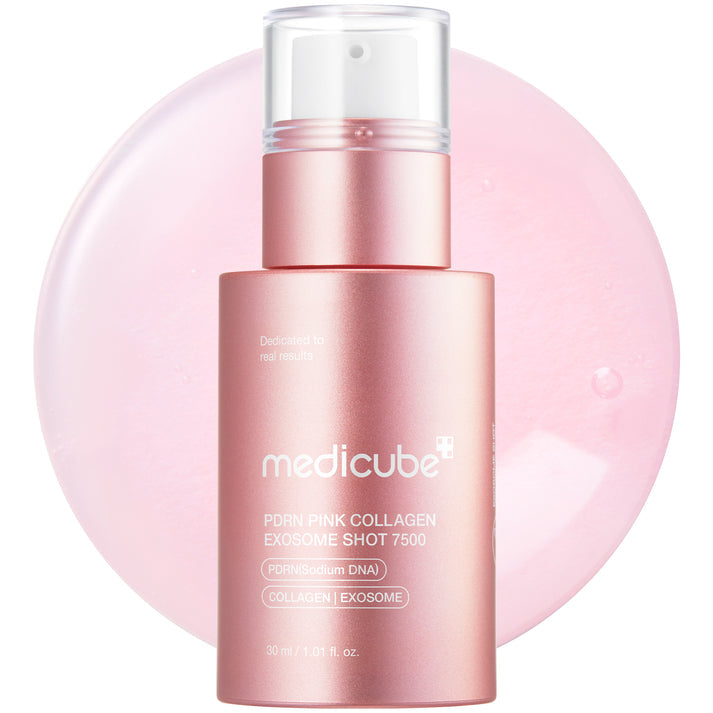 MEDICUBE PDRN Pink Collagen Exosome Shot Ampoule 7500 – Serum con Espículas 30ml